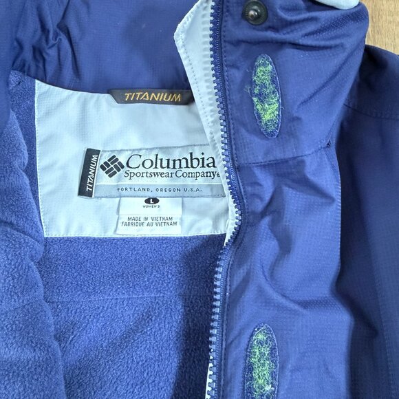 Vintage Columbia Women's Omni Tech Titanium Ski Jacket Retro Purple L - Picture 5 of 11